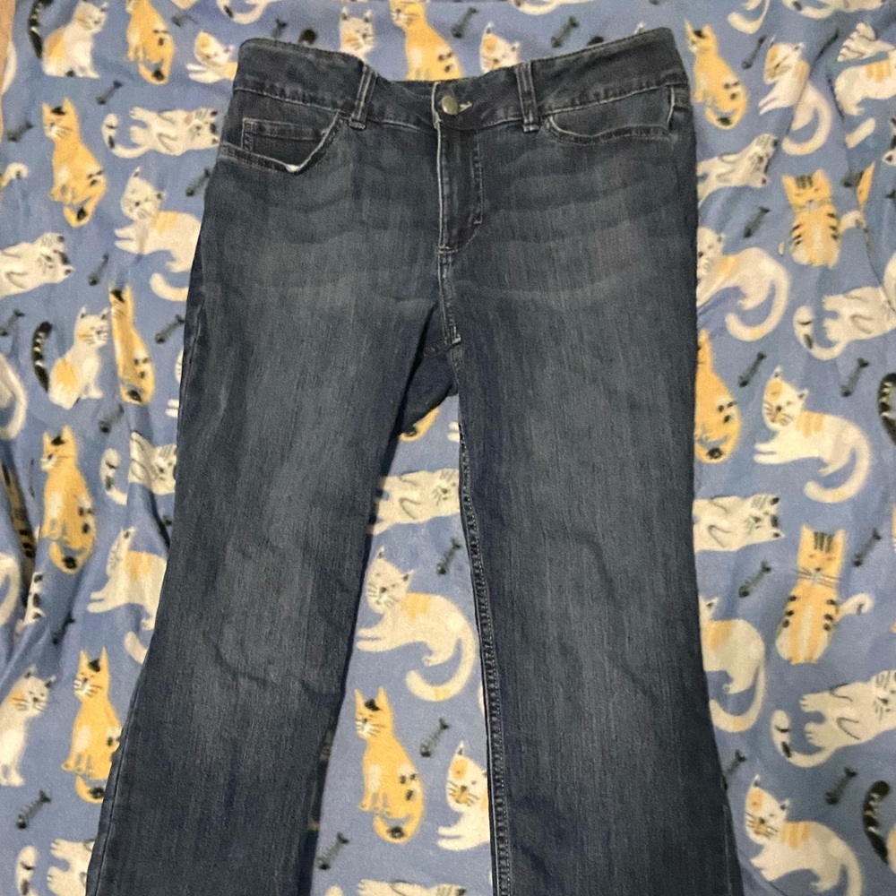 Blue Stretchy Cute straight womens jeans